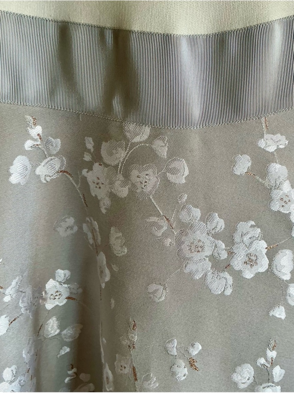 Ted Baker Ivory Long Sleeve Floral A-Line Dress - Picture 2 of 8